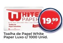 Oferta de White - Toalha De Papel Paper Luxo C/1000 Unid. por R$19,99 em Tonin Superatacado