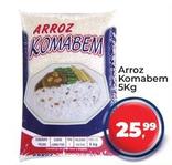 Oferta de Komabem - Arroz por R$25,99 em Tonin Superatacado