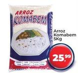 Oferta de Komabem - Arroz  por R$25,99 em Tonin Superatacado