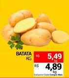 Oferta de Batata por R$4,89 em Compre Mais