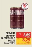 Oferta de Brahma - Cerveja Sleek Duplo Malte por R$3,29 em Compre Mais