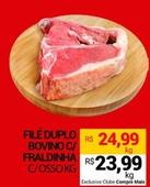 Oferta de Filé Duplo Bovino C/ Fraldinha por R$24,99 em Compre Mais