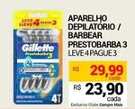 Oferta de Gillette - Aparelho Depilatorio Barbear Prestobarba 3 por R$29,99 em Compre Mais