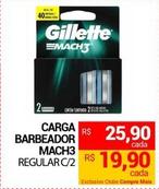 Oferta de Gillette - Carga Barbeador Mach3 por R$25,9 em Compre Mais