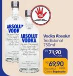 Oferta de Absolut - Vodka por R$74,9 em Superpão