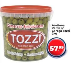 Oferta de Tozzi - Azeitona Verde S/Caroço por R$57,99 em Tonin Superatacado