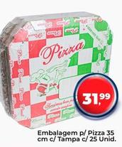 Oferta de Embalagem P/ Pizza 35 Cm C/ Tampa por R$31,99 em Tonin Superatacado