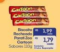 Oferta de Cartoon - Biscoito Recheado Parati Zoo por R$1,99 em Superpão