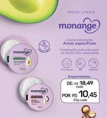Oferta de Monange - Creme Hidratante Areas Especificas por R$10,45 em Drogal