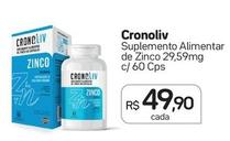 Oferta de Cronoliv - Suplemento Alimentar de Zinco por R$49,9 em Drogal