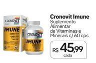 Oferta de Cronovit - Imune Suplemento Alimentar De Vitaminas E Minerais C/ 60 Cps por R$45,99 em Drogal