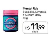 Oferta de Mentol Rub - Eucalipto, Lavanda E Alecrim Baby por R$11,99 em Drogal