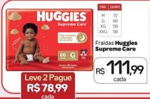 Oferta de Huggies - Fraldas Supreme Care por R$111,99 em Drogal