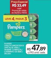 Oferta de Pampers - Lenços Umedecidos Aloe Vera por R$47,89 em Drogal