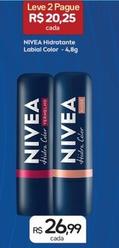 Oferta de Nivea - Hidratante Labial Color por R$26,99 em Drogal