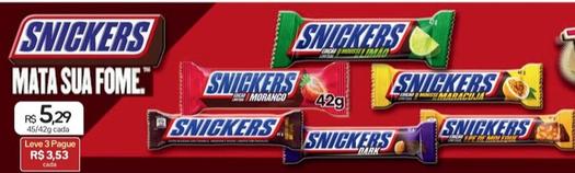 Oferta de Snickers - Chocolates por R$5,29 em Drogal
