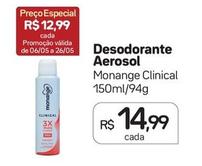 Oferta de Monange - Desodorante Aerosol por R$14,99 em Drogal