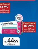 Oferta de Allexofedrin por R$44,99 em Drogal