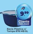 Oferta de Bacia Plástica C/ Tampa 878 Mb por R$9,99 em Tonin Superatacado