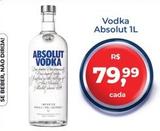 Oferta de Absolut - Vodka por R$79,99 em Tonin Superatacado