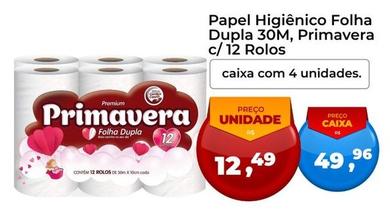 Oferta de Primavera - Papel Higiênico Folha Dupla por R$12,49 em Tonin Superatacado