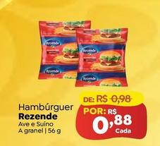 Oferta de Rezende - Hambúrguer por R$0,88 em Novo Atacarejo