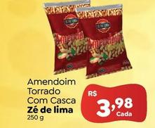 Oferta de Zé De Lima - Amendoim Torrado Com Casca por R$3,98 em Novo Atacarejo