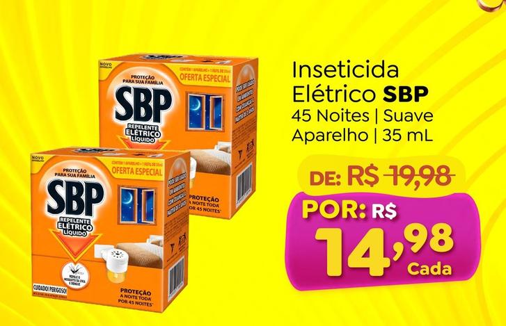 Oferta de Sbp - Inseticida Elétrico por R$14,98 em Novo Atacarejo