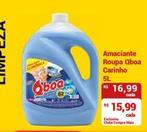 Oferta de Qboa - Amaciante Roupa Carinho por R$16,99 em Compre Mais