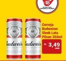 Oferta de Budweiser - Cerveja Sleek Lata Pilsen por R$3,49 em Compre Mais