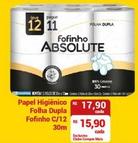 Oferta de Fofinho - Papel Higiênico Folha Dupla C/12 30M por R$17,9 em Compre Mais