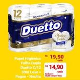 Oferta de Duetto - Papel Higienico Folha Dupla por R$19,9 em Compre Mais