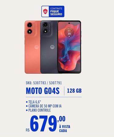 Oferta de Motorola - Moto G04S por R$679 em Casas Bahia