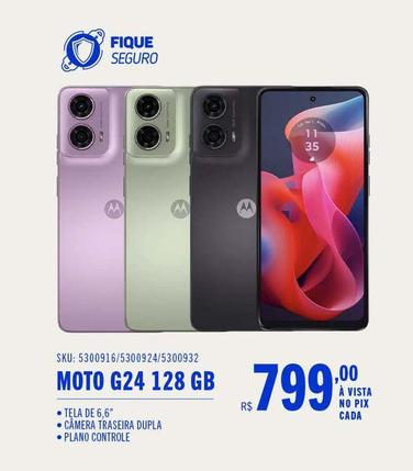 Oferta de Motorola - Moto G24 128 Gb por R$799 em Casas Bahia