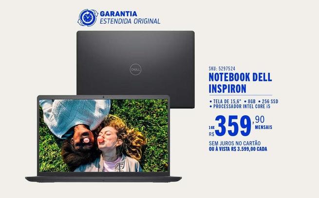 Oferta de Dell Inspiron - Notebook por R$3599 em Casas Bahia