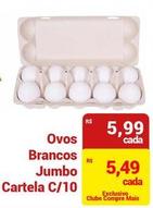 Oferta de Jumbo - Ovos Brancos por R$5,99 em Compre Mais
