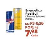 Oferta de Red Bull - Energético por R$7,98 em Novo Atacarejo