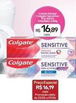 Oferta de Colgate - Creme Dental Sensitive Pro Alivio Imediato por R$16,89 em Drogal