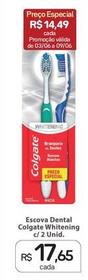Oferta de Colgate - Escova Dental Whitening por R$17,65 em Drogal