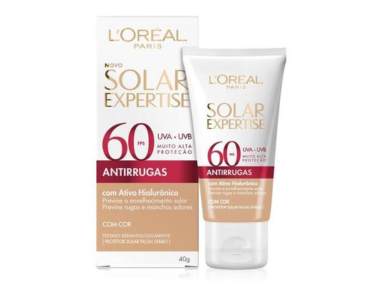Oferta de Protetor Solar Facial L'Oréal Paris Solar Expertise Antirrugas Com Cor FPS60 40g por R$45,89 em Drogal