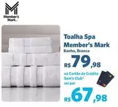 Oferta de Member's Mark - Toalha Spa por R$79,98 em Sam's Club