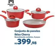 Oferta de Member's Mark - Conjunto De Panelas Ibiza Cherry por R$399,98 em Sam's Club