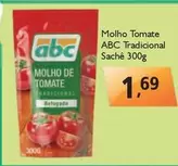 Oferta de Abc - Molho Tomate Tradicional por R$1,69 em Supermercados ABC