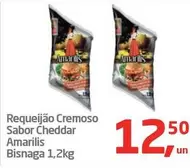 Oferta de Amarilis - Bisnaga - Requeijão Cremoso Sabor Cheddar por R$12,5 em Tenda Atacado