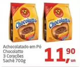 Oferta de 3 Corações - Achocolatado Em Pó Chocolatto por R$11,9 em Tenda Atacado