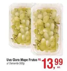 Oferta de Uva Clara Mape Frutas Rs por R$13,99 em Fort Atacadista