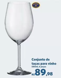 Oferta de De   - Conjunto De Tacas Para Vinho por R$89,98 em Sam's Club