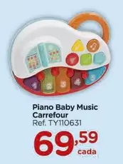 Oferta de Carrefour - Piano Baby Music por R$69,59 em Carrefour