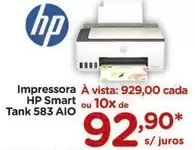 Oferta de HP - Impressora A Lista: 929,00 Cada Smart Tank 583 Aio por R$929 em Carrefour