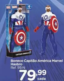 Oferta de América - hasbro - Boneco Capitao América Marvel por R$79,99 em Carrefour